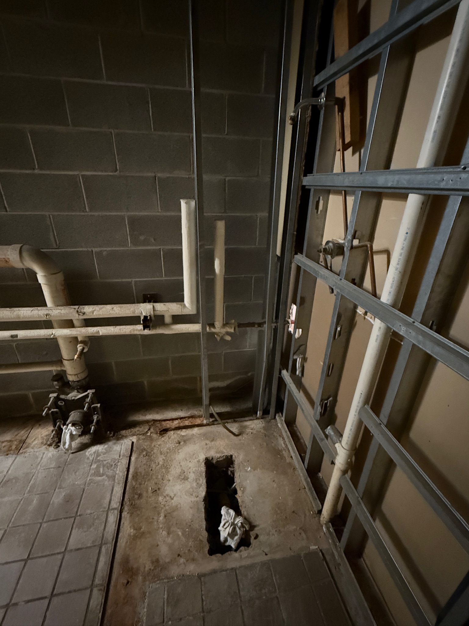 Commercial space mid-renovation before completion by Primo Construction Pro
